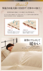 羽毛 敷布団 ダブル10点セット プレミアム ボリュームタイプ ポーランド産ダック90% ロイヤルゴールドラベル