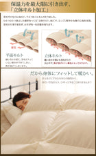 グースダウン93% シングル 羽毛布団 8点セット 敷布団タイプ ロイヤルゴールドラベル プレミアム ボリュームタイプ