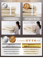 敷布団 プレミアムグース 93% ダブル10点セット プレミアムゴールドラベル羽毛布団 極厚ボリュームタイプ