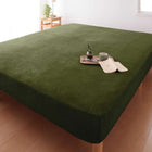 パッド無しボックスシーツ 単品 ベッド用 マイクロファイバー クイーン