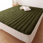 敷パッド 単品 マイクロファイバー 中わたボリュームアップ クイーン