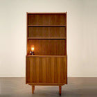 チーク シェルフ おしゃれ 天然木チーク材 北欧アンティーク風 リビング収納