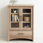 キャビネット単品 オーク調 リビング 収納