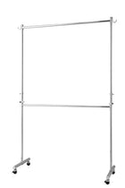 ハンガーラック 幅135.5 上下ダブルバー頑丈