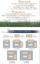 マット 191 × 191 い草ラグ 不織布なし 191 × 191 純国産 京刺子柄