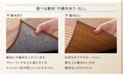 マット 191 × 191 い草ラグ 不織布なし 191 × 191 純国産 京刺子柄