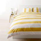 布団カバーセット ベッド用 ダブル4点セット ナチュラル カバーリング イエロー