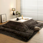 こたつ 3点セット テーブル+掛・敷布団 鏡面仕上 正方形 75×75