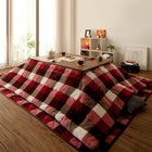 こたつ 掛布団 敷布団 2点セット 正方形 75×75 天板対応 チェック柄