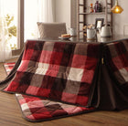 こたつ 掛布団 敷布団 2点セット 正方形 75×75 天板対応 チェック柄