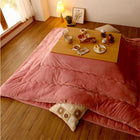 こたつ 掛け 敷布団 2点セット すっきりタイプ 正方形 75×75 天板対応 選べる マイクロファイバーフランネル