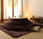 こたつ 円形 丸 掛け 敷布団 2点セット ボリュームタイプ 円形直径225 直径110 天板対応 マイクロファイバーフランネル