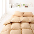 布団 8点セット プレミアム敷布団タイプ ボリューム シングル8点セット 抗菌防臭 9色 高機能中綿 ナチュラルベージュ