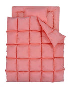 羽根布団8点セット ベッドタイプ&和タイプ シングル8点セット 3年保証 新20色 ベッドタイプ/シングル/ローズピンク