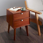 サイドテーブル W40 天然木マホガニー材 北欧 収納