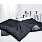 こたつ 4点セット テーブル+掛 敷布団+布団カバー 鏡面仕上 正方形 75×75