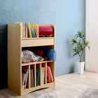 リビングカラ−ワイドランドセルラック Estudy エスタディ ナチュラル