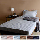 ボックスシーツ ベッド用セミシングル ショート丈 ショート丈ベッド用 ホテルスタイルストライプ