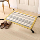 ボンディングラグ 50×80cm 洗える 幾何柄 インド綿