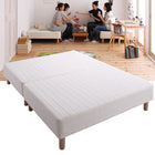 分割式 マットレスベッド シングル ボンネルコイルマットレス 敷パッドなし