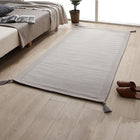 ボンディングラグ 90×185cm 洗える 幾何柄 インド綿