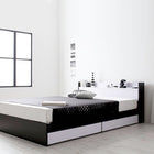 フロアベッド スタンダードボンネルコイルマットレス セミダブル