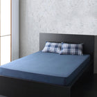 ボックスシーツ 単品 ベッド用 ダブル タータンチェック柄 コットン100% カバーリング