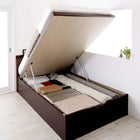 ベッド フランスベッド マルチラススーパースプリングマットレス付き 縦開き ガス式跳ね上げ セミダブル 深さラージ お客様組立