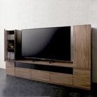 テレビボード テレビ台 収納付き TVボード TV台 3点セット(テレビボード+キャビネット×2) 木扉 幅140