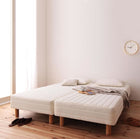 マットレスベッド 分割式 移動ラクラク マットレスベッド ポケットコイルマットレスタイプ クイーン 脚15cm