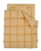 羽根布団8点セット ベッドタイプ&和タイプ シングル8点セット 3年保証 新20色 ベッドタイプ/シングル/ナチュラルベージュ