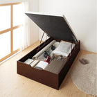 ベッド ガス式跳ね上げ セミシングル マットレス付き フランスベッド マルチラススーパースプリング 縦開き 深さラージ お客様組立