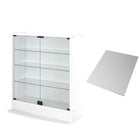 コレクションラック ワイド 本体 両開きタイプ 背面ミラー1枚セット 奥行29