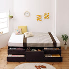 チェストベッド_大容量 薄型スタンダードポケットコイル セミシングル