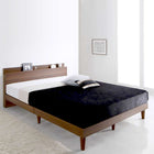 すのこベッド 棚 コンセント プレミアムポケットコイル ダブル