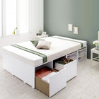 ベッド 収納付き 大容量 シングル 薄型スタンダードボンネルコイル 引出し2杯