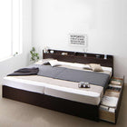 ベッド フランスベッド マルチラススーパースプリングマットレス付き B(S)+A(SD)タイプ ワイドK220 お客様組立 連結 すのこ収納