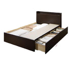 ベッド ベット 連結 収納 シングル ボンネルコイルマットレスレギュラー付き Aタイプ お客様組立