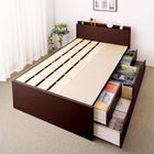 収納ベッド 国産 薄型スタンダードボンネルコイル セミシングル