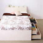 収納ベッド 国産 薄型スタンダードポケットコイル セミシングル