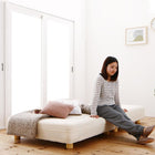 マットレスベッド ショート丈分割式 国産ポケット セミダブル ショート丈 脚7cm