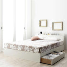 収納ベッド 棚・4口コンセント フランスベッド マルチラススーパースプリング シングル