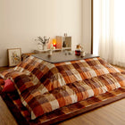 こたつ用掛布団 単品 正方形(75×75cm)天板対応 ブロックチェック柄こたつ布団