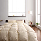 羽毛掛布団 単品 キングサイズ ニューゴールドラベル ダックダウン 日本製 防カビ 消臭 アイボリー