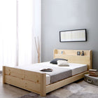 天然木すのこベッド 6段階高さ調節 スタンダードボンネルコイル シングル