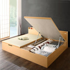 跳ね上げ畳ベッド 中国産畳 セミダブル 深さラージ収納 日本製 ガス圧式