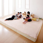 ファミリーマットレス 敷布団 ワイドK200 厚さ6cm 洗える 敷パッド付き