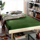 ボックスシーツ ベッド用 同色2枚セット セミダブル ショート丈専用 綿混