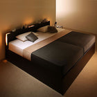 ベッド ガス式 跳ね上げ 収納 ワイドK200 マットレス付き フランスベッド マルチラススーパースプリング 縦開き お客様組立