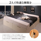 ガス式 ベッド 跳ね上げ 収納 ワイドK200 薄型スタンダードボンネルコイル 縦開き お客様組立